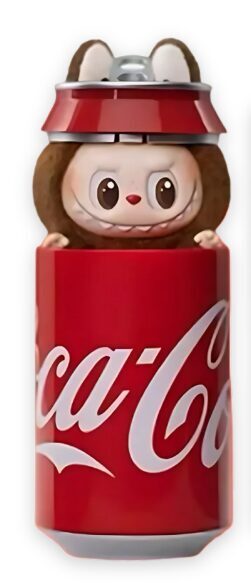 LABUBU stiliaus "Coca Cola" kolekcijos slaptoji figurėlė